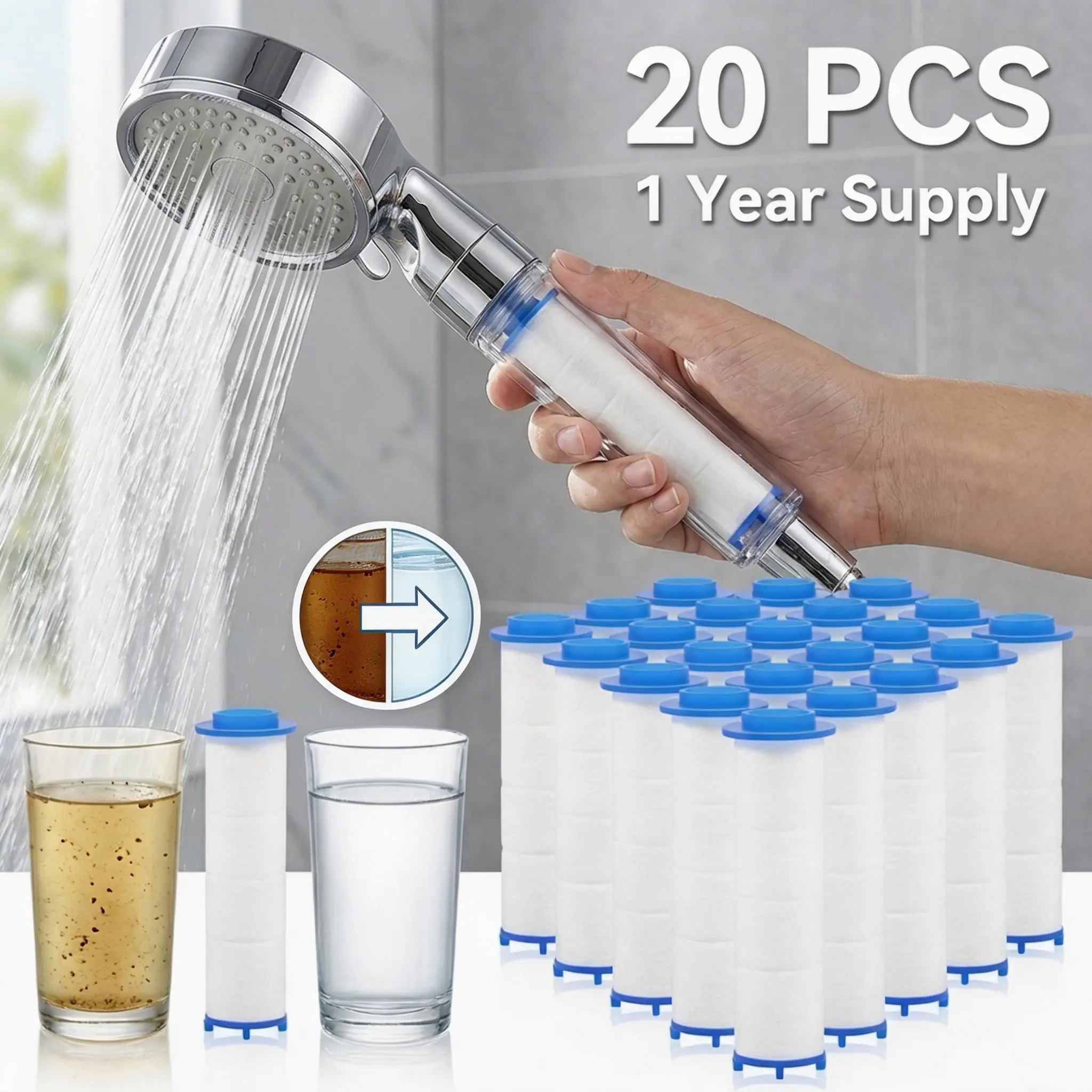 20 шт. сменных фильтров для ду – обзор и цена Shower Valve Cartridge